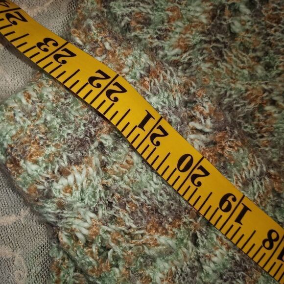 Buckle Gimmicks By Bke Womens M Multicolored Open Knit Sweater Lace Trim Boho. - Picture 11 of 12